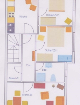 Grundriss Ferienwohnung Backbord Laboe